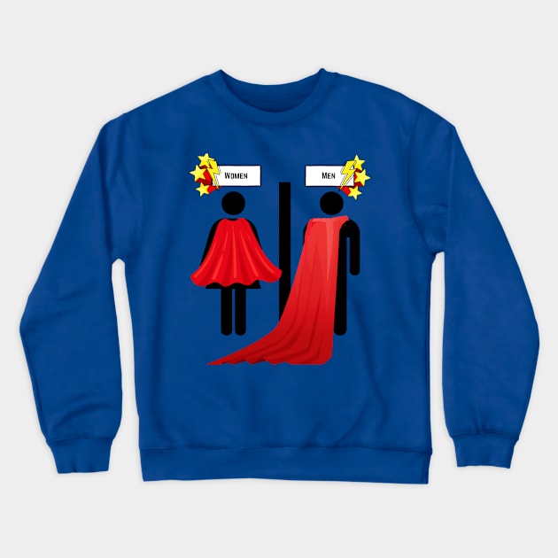 SuperHero's Lavatory Crewneck Sweatshirt by BIBLICAL TEA